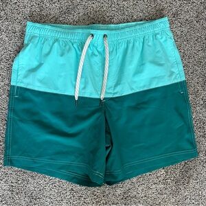 Sonoma men’s medium teal and green swim trunks